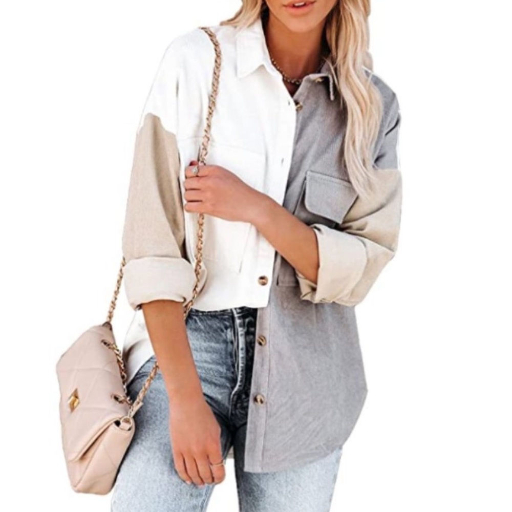 Colorblock Shacket - image 1